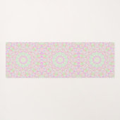 ボホヒッパイエクレクティックファンキーパステルカラフルマンダラ ヨガマット (裏面(横))