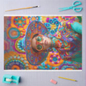 ボホヒッパイシック大ハットカラー鮮やかデコップページ 薄葉紙 (クラフト)