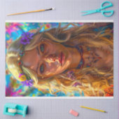 ボホヒッパイフラワーチャイルドシックデコップページ 薄葉紙 (クラフト)