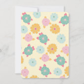 ボホヒッパイレインボーフローラベビーシャワー招待状 招待状 (裏面)