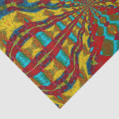 ボホヒッパイレッドイエローブルーヴィンテージ部族 薄葉紙 (詳細)