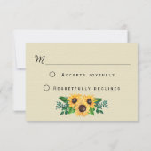 ボホヒマワリ素朴イエローフローラ 出欠カード (裏面)