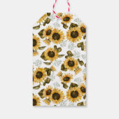 ボホヒマワリ誕生日パーティー ギフトタグ (裏面)