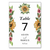 ボホヒマ素朴ワリ結婚ヤナギ テーブルナンバー (正面)