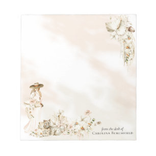 ボホヒョウ レディフローラブライダルシャワーのお願い ノートパッド