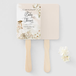 ボホヒョウ  女性の熱帯フローラの赤ちゃんシャワー ハンドファン