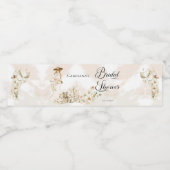 ボホヒョウ |女性の熱帯フローラブライダルシャワー ペットボトルラベル (シングルラベル)