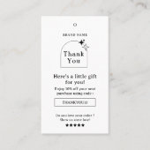 ボホビジネスサンキューつるラベル 名刺 (正面)