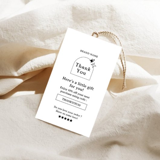 ボホビジネスサンキューつるラベル 名刺