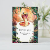 ボホビパースネーク誕生日 サンキューカード (スタンド正面)