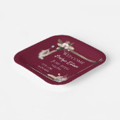 ボホビューティフルベビー誕生統計 ペーパープレート (傾斜あり)