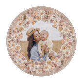 ボホビーウォーター色フローラカスタムフォトママ カッティングボード (正面)