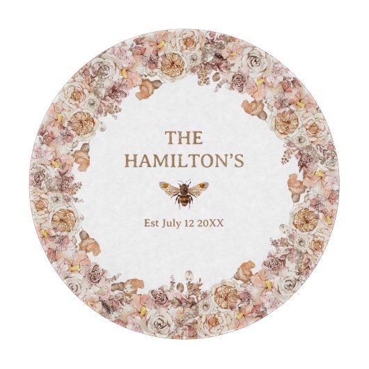 ボホビーウォーター色フローラカスタム設立 カッティングボード (正面)