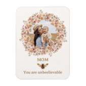 ボホビーウォーター色ワイルドフラワーカスタムフォトママ マグネット (縦)