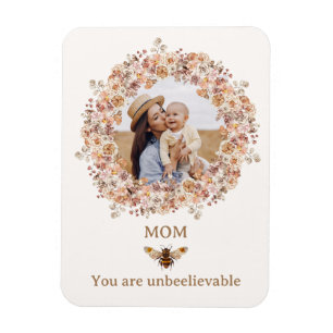 ボホビーウォーター色ワイルドフラワーカスタムフォトママ マグネット