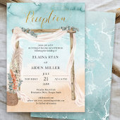 ボホビーチアーバーでの結婚式披露宴のみ 招待状