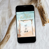 ボホビーチアーバーデスティネーションウェディング セーブザデート