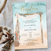 ボホビーチアーバー結婚式の披露宴のみ 招待状