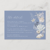 ボホビーチエレガントなウェディング詳細エンクロージャカード エンクロージャーカード (正面)