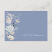 ボホビーチエレガントなウェディング詳細エンクロージャカード エンクロージャーカード (裏面)