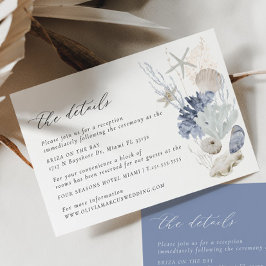 ボホビーチエレガントなウェディング詳細エンクロージャカード エンクロージャーカード