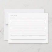 ボホビーチコーラルリーフレシピカード ノートカード (裏面)