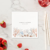 ボホビーチコーラルリーフ結婚ズ スタンダードカクテルナプキン (インサイチュ)