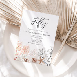 ボホビーチコーラルリーフ結婚50周年 招待状