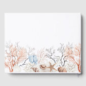 ボホビーチコーラル結婚リーフズゲストブック ゲストブック (裏面)