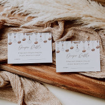 ボホビーチシェルおむつラッフルエンクロージャカード