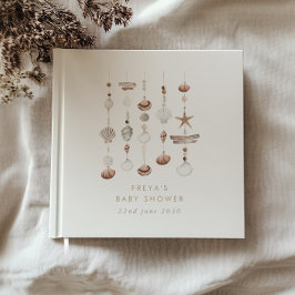 ボホビーチシェルベイビーシャワー ゲストブック