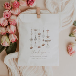 ボホビーチシェルベイビーシャワー フェイバーバッグ