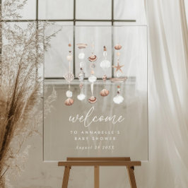 ボホビーチシェル アクリルサイン