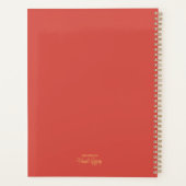 ボホビーチシーンサンセットオーバー海水彩 プランナー手帳 (裏面)