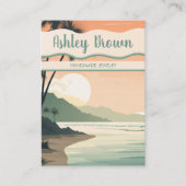 ボホビーチテラコッタイヤリングジュエリーディスプレイシック 名刺 (正面)