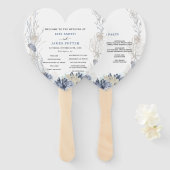 ボホビーチデスティネーションハンプトン結婚式 プログラム ハンドファン (正面&裏面)