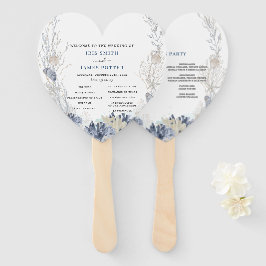 ボホビーチデスティネーションハンプトン結婚式 プログラム ハンドファン