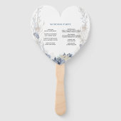 ボホビーチデスティネーションハンプトン結婚式 プログラム ハンドファン (裏面)