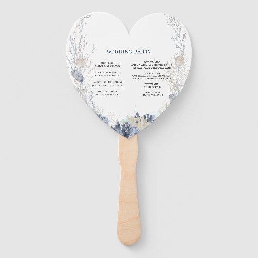 ボホビーチデスティネーションハンプトン結婚式 プログラム ハンドファン (裏面)