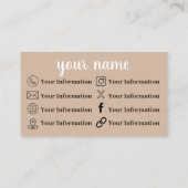 ボホビーチフォークリスタル 名刺 (裏面)