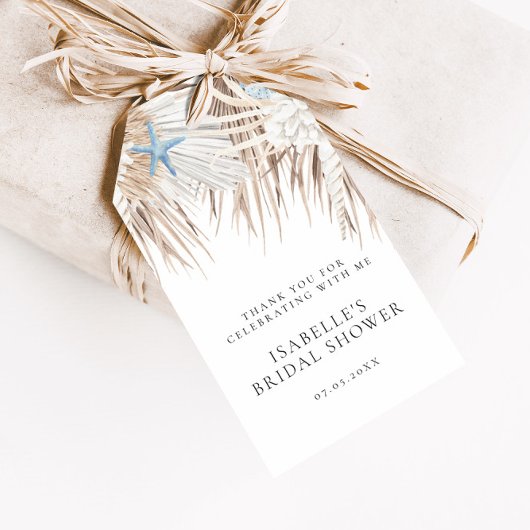 ボホビーチブライダルシャワー ギフトタグ