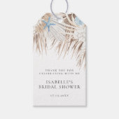 ボホビーチブライダルシャワー ギフトタグ (正面)
