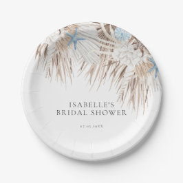 ボホビーチブライダルシャワー ペーパープレート