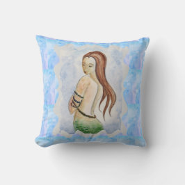 ボホビーチブルー海マーメイドウォーター色 クッション