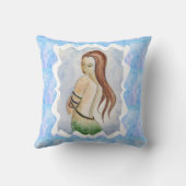 ボホビーチブルー海マーメイドウォーター色 クッション (裏面)