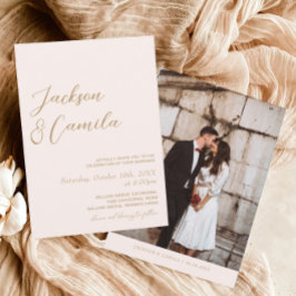 ボホビーチ結婚式 招待状