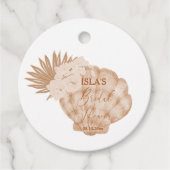 ボホビーチ シェル ブライダルシャワータグ フェイバータグ (正面)