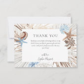ボホビーチ ブライダルシャワー サンキューカード (正面)