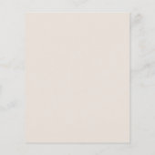 ボホビーリーウェイテディベア赤ちゃんシャワー招待状 (裏面)