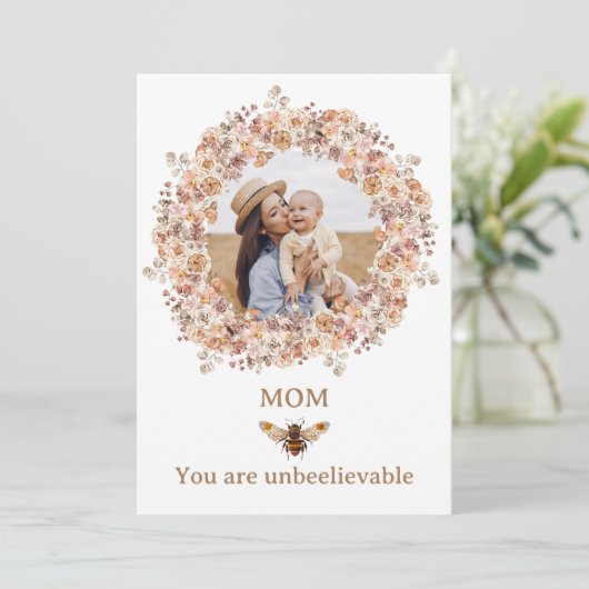 ボホビー水彩花カスタム母の日 シーズンカード (スタンド正面)